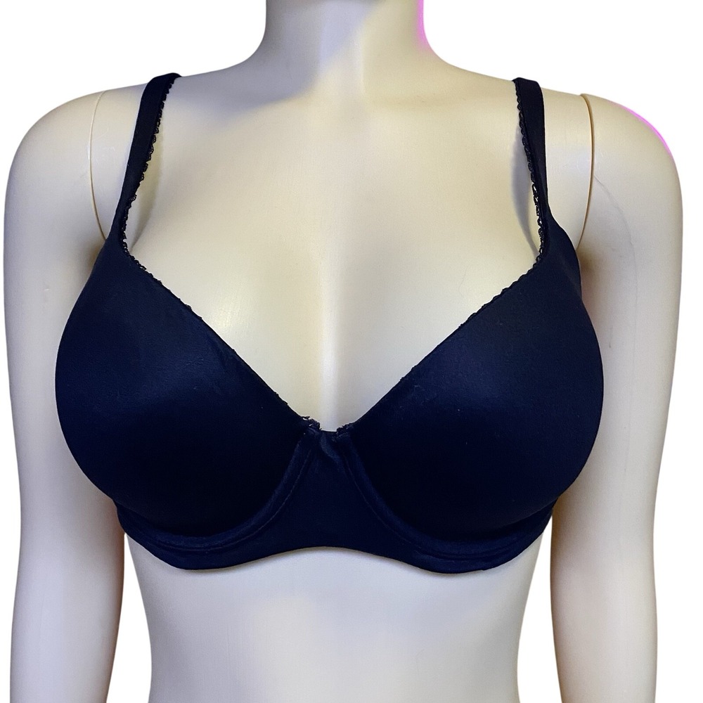 Victoria's Secret Black‎ Body By Victoria Lined Demi / Demi Double Bra 32DDD
